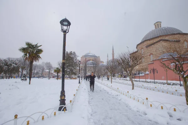 Istanbul Stad Den Vackraste Vinter Landskap — Stockfoto