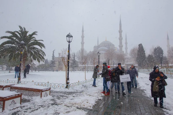 Istanbul Stadt Die Schönsten Winterlandschaften — Stockfoto