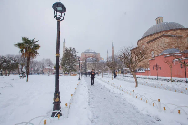 Istanbul Město Nejkrásnější Zimní Krajiny — Stock fotografie
