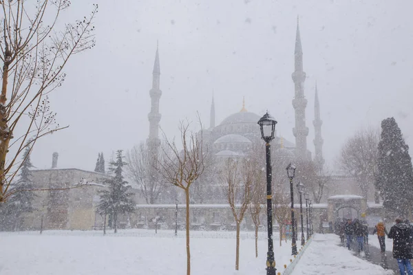 Istanbul Stad Den Vackraste Vinter Landskap — Stockfoto
