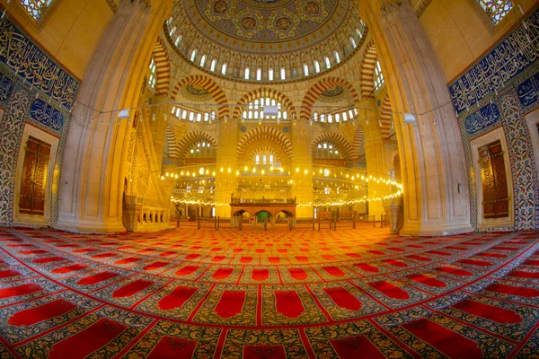 Intérieur Mosquée Selimiye Site Patrimoine Mondial Unesco Mosquée Selimiye Construite — Photo