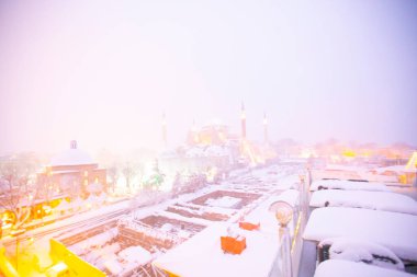 Sultanahmet Meydanı kış görüntüleri