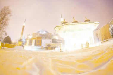 Sultanahmet Meydanı kış görüntüleri