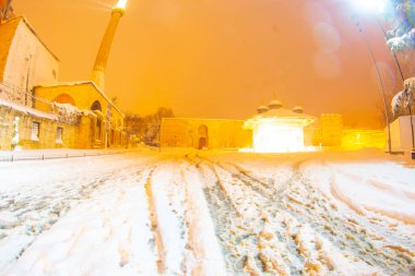 Sultanahmet Meydanı kış görüntüleri