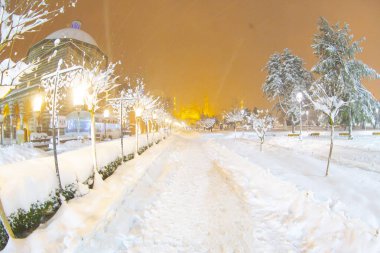 Sultanahmet Meydanı kış görüntüleri