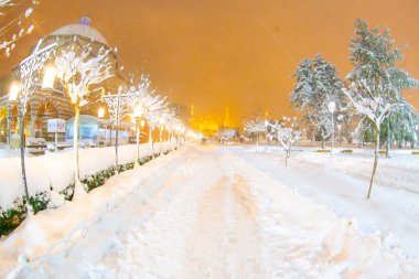 Sultanahmet Meydanı kış görüntüleri