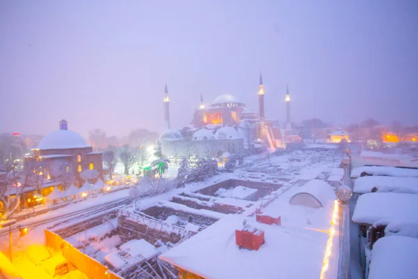 Piazza Sultanahmet Immagini Invernali — Foto Stock