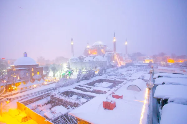 Sultanahmet Square Imágenes Invierno — Foto de Stock