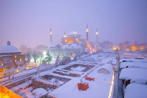 Зимние Изображения Площади Султанахмет — стоковое фото