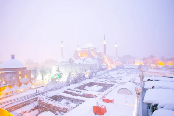 Sultanahmet Tér Téli Képek — Stock Fotó