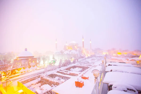 Zimní Snímky Sultanahmet Square — Stock fotografie