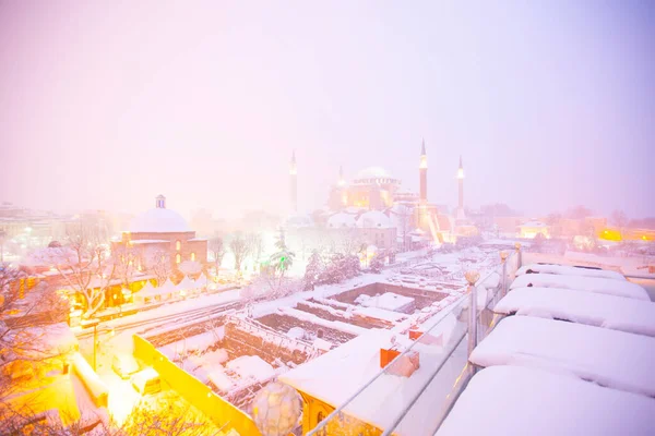 Zimní Snímky Sultanahmet Square — Stock fotografie