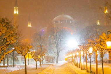 Sultanahmet Meydanı kış görüntüleri