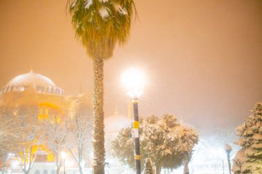 Sultanahmet Meydanı kış görüntüleri