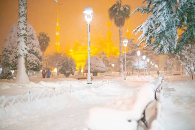 Sultanahmet Meydanı kış görüntüleri