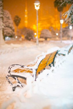 Sultanahmet Meydanı kış görüntüleri