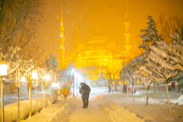 Winterbilder Vom Sultanahmet Platz — Stockfoto