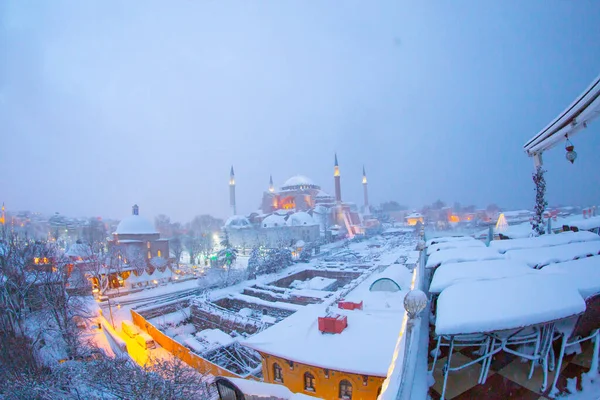 Winterbilder Vom Sultanahmet Platz — Stockfoto