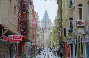 Kışın Galata Kulesi