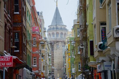 Kışın Galata Kulesi
