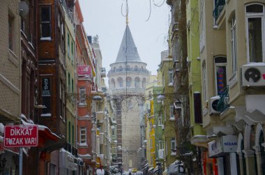 Kışın Galata Kulesi