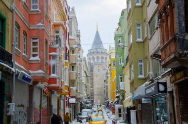 Kışın Galata Kulesi