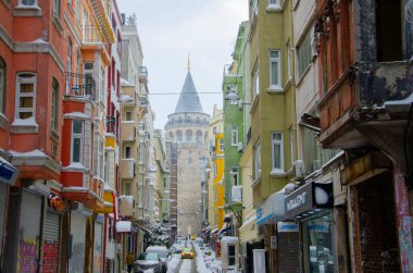 Kışın Galata Kulesi