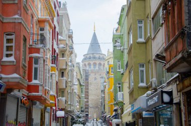 Kışın Galata Kulesi