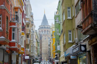 Kışın Galata Kulesi