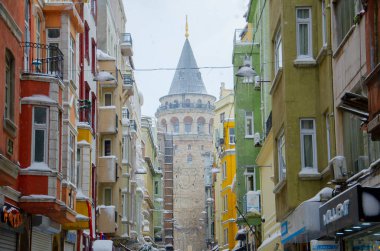 Kışın Galata Kulesi