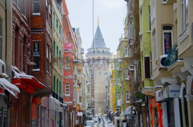 Kışın Galata Kulesi