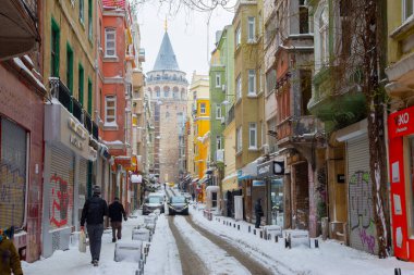 Kışın Galata Kulesi