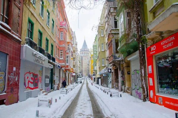 Torre Galata Inverno — Foto Stock