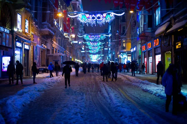 Stanbul Tünel Tramvay Durağı Taksim Tünel Tramvayı — Stok fotoğraf