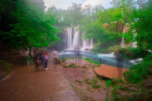 Duden Vodopád Park Městě Antalya Turecku — Stock fotografie