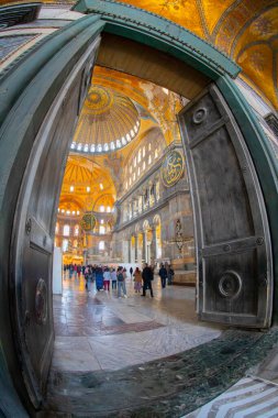 Ayasofya (Ayasofya) İstanbul, Türkiye, Bizans mimarisi, kent simgesi ve mimari dünya harikası