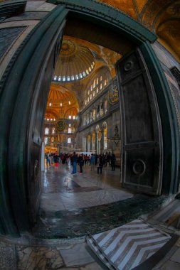Ayasofya (Ayasofya) İstanbul, Türkiye, Bizans mimarisi, kent simgesi ve mimari dünya harikası