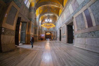Ayasofya (Ayasofya) İstanbul, Türkiye, Bizans mimarisi, kent simgesi ve mimari dünya harikası
