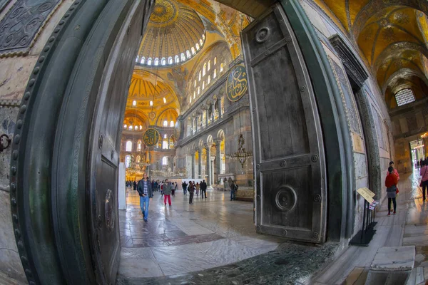 Hagia Sophia Hagia Sofia Ayasofya Belső Tér Isztambulban Törökországban Bizánci — Stock Fotó