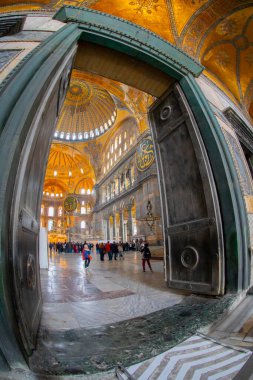 Ayasofya (Ayasofya) İstanbul, Türkiye, Bizans mimarisi, kent simgesi ve mimari dünya harikası