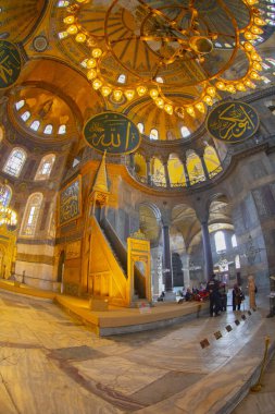Ayasofya (Ayasofya) İstanbul, Türkiye, Bizans mimarisi, kent simgesi ve mimari dünya harikası