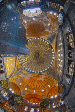 Ayasofya (Ayasofya) İstanbul, Türkiye, Bizans mimarisi, kent simgesi ve mimari dünya harikası