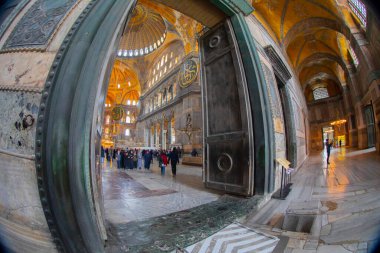 Ayasofya (Ayasofya) İstanbul, Türkiye, Bizans mimarisi, kent simgesi ve mimari dünya harikası