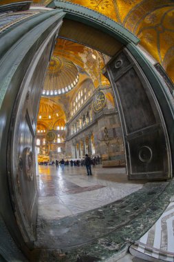 Ayasofya (Ayasofya) İstanbul, Türkiye, Bizans mimarisi, kent simgesi ve mimari dünya harikası