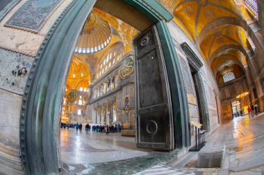 Ayasofya (Ayasofya) İstanbul, Türkiye, Bizans mimarisi, kent simgesi ve mimari dünya harikası