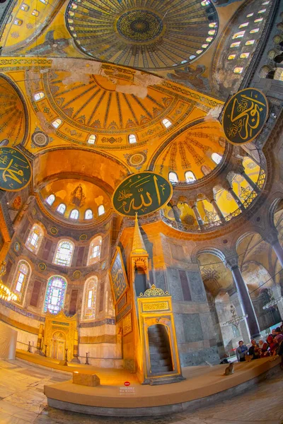 Hagia Sophia Hagia Sofia Ayasofya Innenraum Istanbul Türkei Byzantinische Architektur — Stockfoto