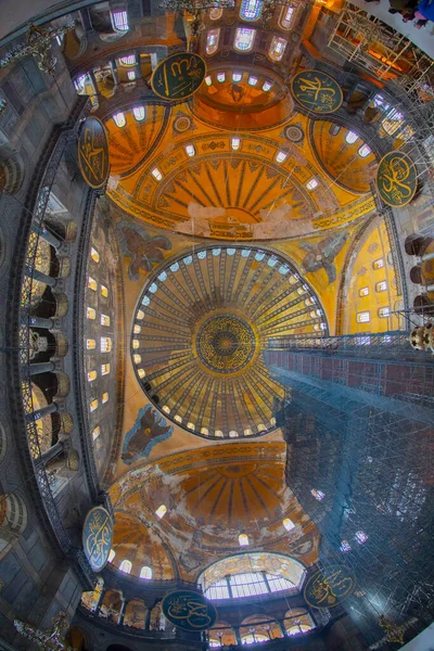 Santa Sofía Santa Sofía Ayasofya Interior Estambul Turquía Arquitectura Bizantina — Foto de Stock