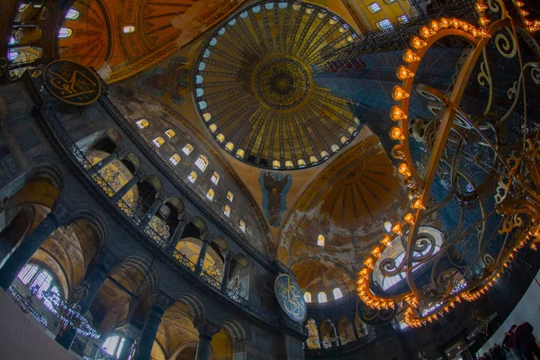 Hagia Sophia Hagia Sofia Ayasofya Interiér Istanbulu Turecko Byzantská Architektura — Stock fotografie