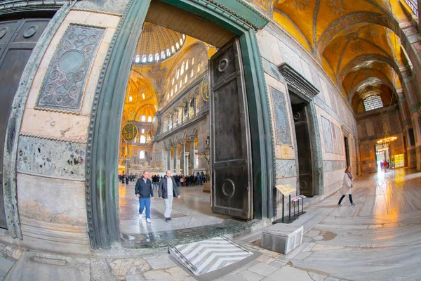 Santa Sofía Santa Sofía Ayasofya Interior Estambul Turquía Arquitectura Bizantina — Foto de Stock