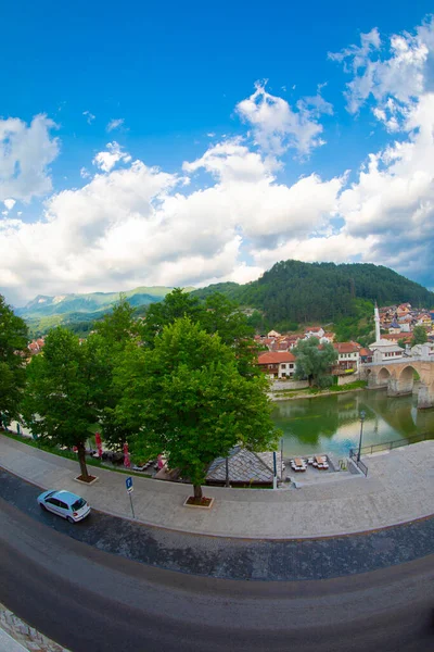 Oude Stenen Brug Rivier Drina Visegrad Werken Mehmet Pasha Sokolovic — Stockfoto